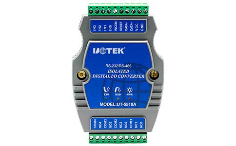 UT-5510A 數字量4通道光電隔離輸入,4通道繼電器輸出I/O控制器_遠程控制器
