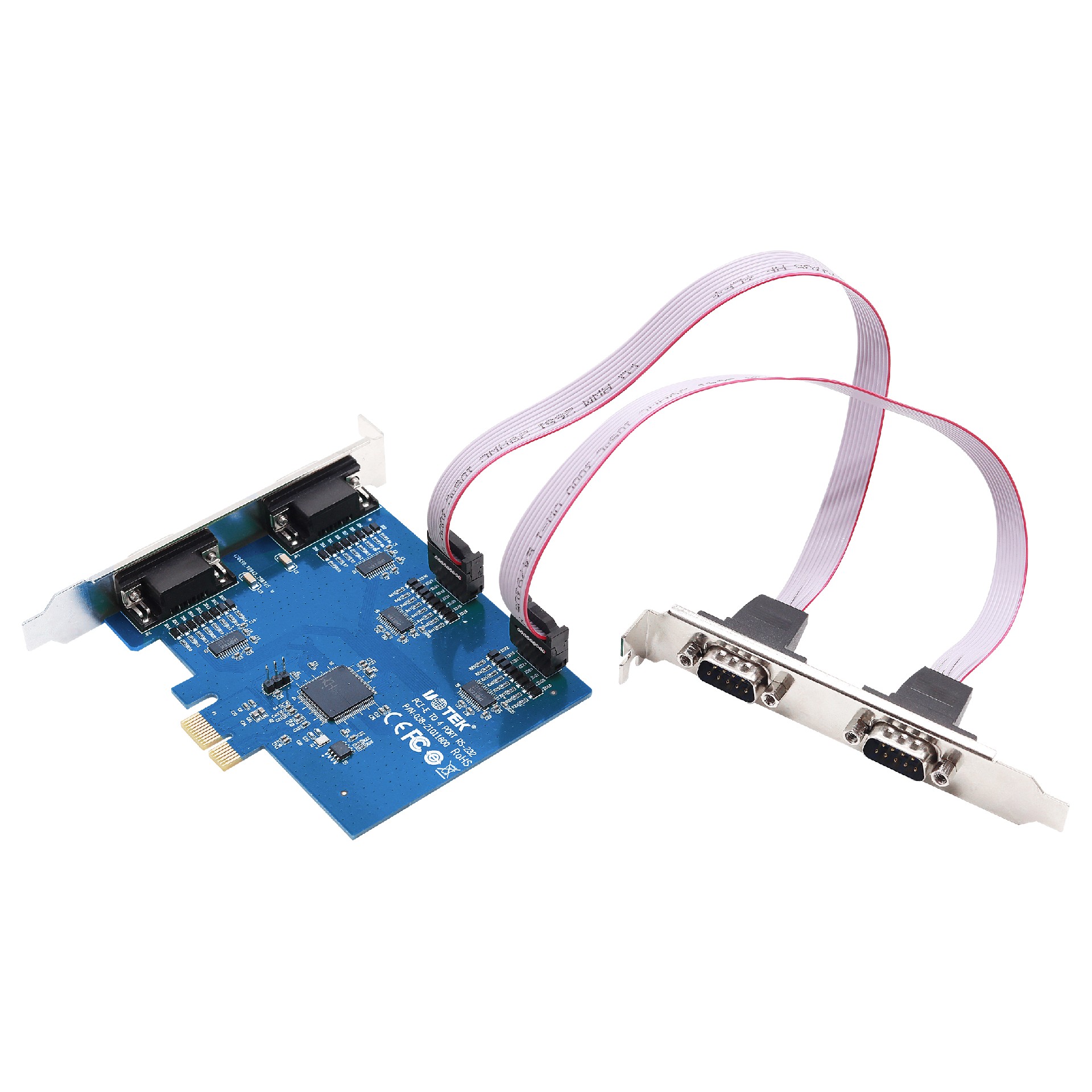 PCI-E轉4口RS-232多串口卡